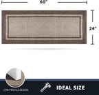 PURRUGS Dirt Trapping Door Mat 24" x 60", Non-Slip Machine Washable Entryway Rug - Image 2