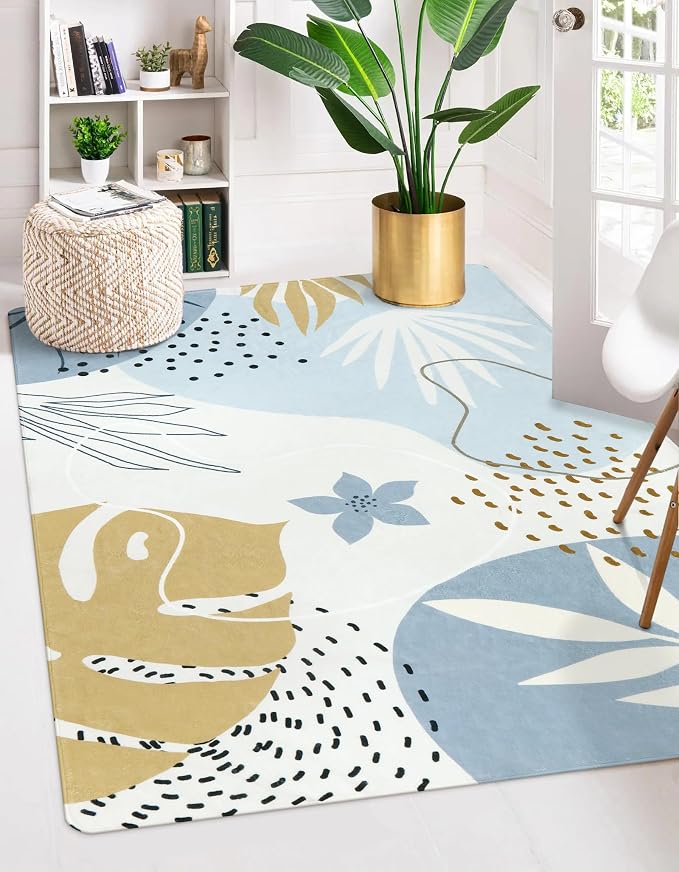Lahome Boho Washable Blue Rug - Image 6