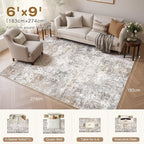 UERMEI 6x9 Area Rug Living Room Rugs - Image 4