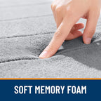 OLANLY Memory Foam Bath Mat 32x20, Super Soft Absorbent Bathroom Rugs, Quick Dry - Image 5