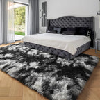 PAGISOFE Black White Grey Bedroom Rugs 4x6 Ft, Soft Fluffy Fuzzy Plush Indoor - Image 4