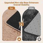 Area Rug for Living Room Bedroom: 5x7 Camel Soft Fluffy Shag Upgrade Non-Slip - Image 6