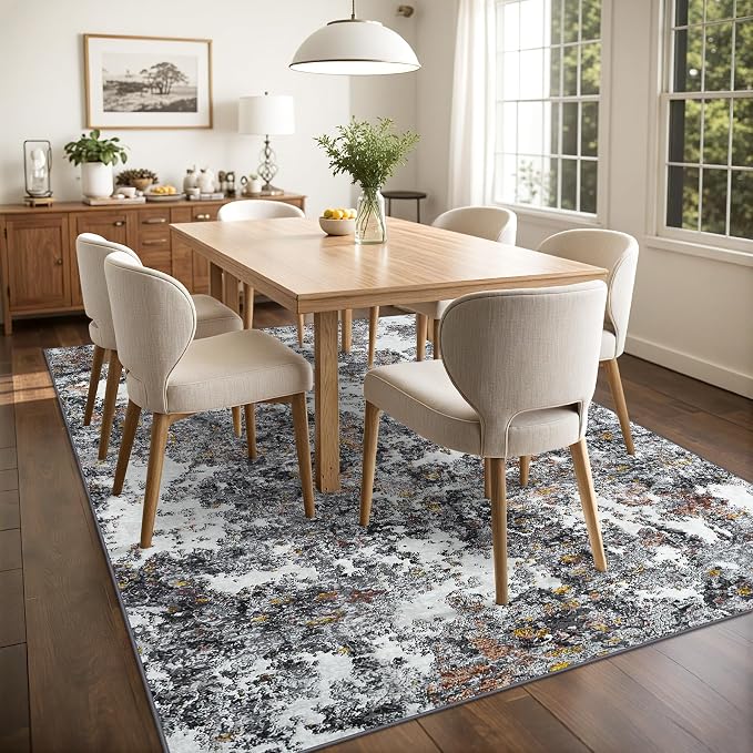 8x10 Area Rug for Living Room Bedroom: Large Washable Rug - Image 5
