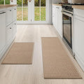 YDKGL Kitchen Mat Kitchen Rugs Sets of 2 PCS Non Slip Washable, Super Absorbent by YDKGL