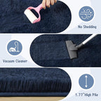 LOCHAS Bedroom Rug 3.3' x 6.2', Soft Oval Throw Rugs Carpet - Image 3