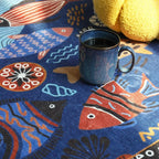 jinchan 2x3 Coastal Area Rug Kids Washable Fun Rug Colorful Ocean Fish Small - Image 3