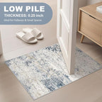 DMOYEST 2x3 Entryway Area Rug: Washable Neutral Modern Abstract Small Rug - Image 3