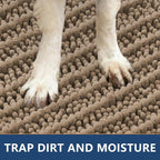 Smiry Dog Door Mat for Muddy Paws 71x46, Absorbent Dirt Trapper, Non-Slip - Image 4