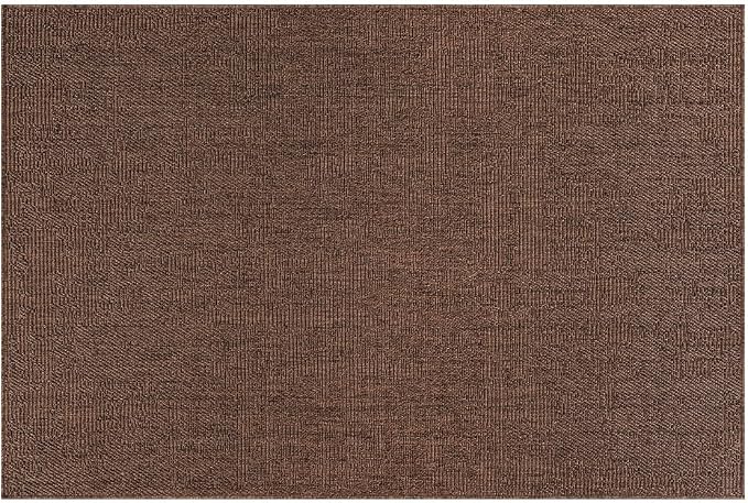 CAMILSON Easy Jute Rug 2x3, Indoor Outdoor Brown Color Fiber Area Rugs - Image 2