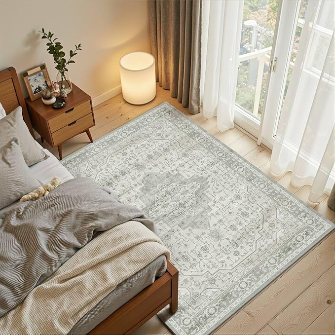 Rugxara Washable Area Rug for Living Room, Bedroom Kitchen by Rugxara