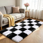 Shag Runner Rug for Bedroom Living Room 2x6 Upgrade Non-Slip Fluffy Soft - Image 2