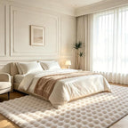 Creamy White Rabbit Plush Rug 8'x10', Fluffy Faux Fur Shaggy Area Rug - Image 2