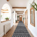 Moroccan 2'6"x12' Hallway Runner Rug: Washable Non Slip Bedroom Rugs by BYYVOORugsforYourHome