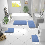 OLANLY Toilet Rugs U-Shaped 20x20, Extra Soft Absorbent Chenille Contour - Image 2