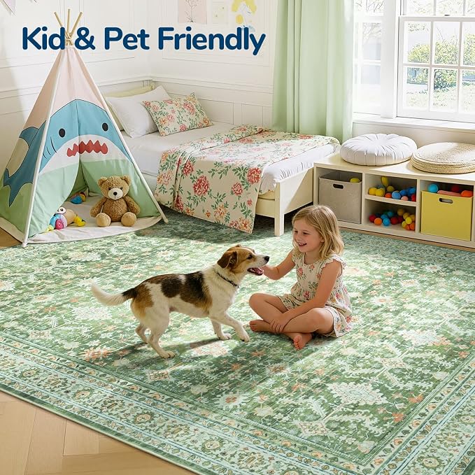 Lessymo 5x7 Washable Area Rug - Image 3