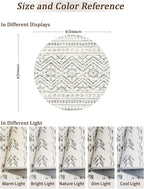 Miukiki Round Rugs 8ft Washable Moroccan Circle Rug - Image 2