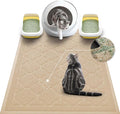WePet Cat Litter Box Mat, Kitty Premium PVC Pad, Durable Trapping Rug, by WePet