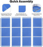 32 Pack Home Gym Mat, Puzzle Exercise Mat, EVA Interlocking Foam Floor Tiles - Image 6