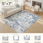 DMOYEST 5x7 Area Rug - Image 8