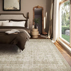 Machine Washable Rugs for Living Room: 8x10 Area Rugs for Bedroom Boho Vintage - Image 3