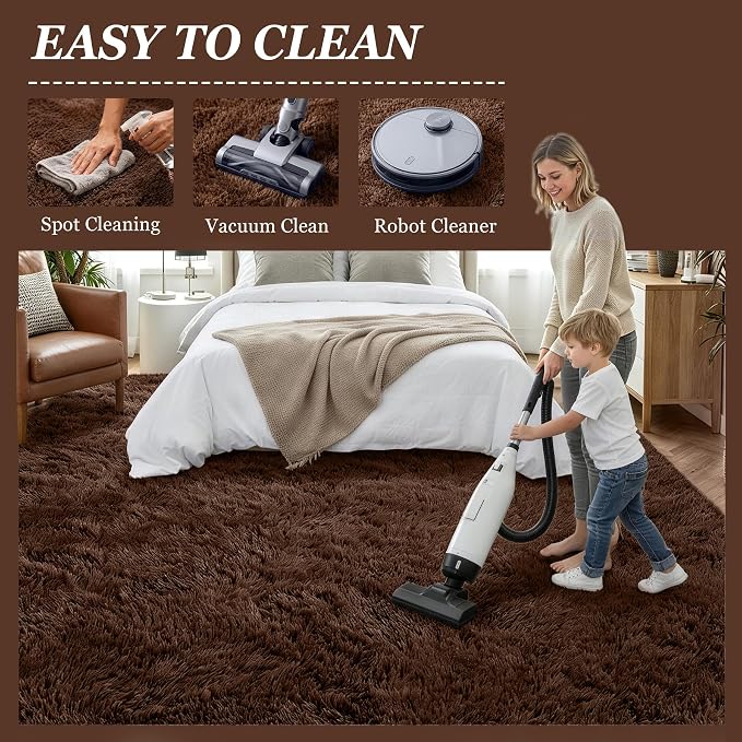 Fluffy 4x6 Area Rugs for Living Room Bedroom: Ultra Soft Shag Rug Non-Slip - Image 8