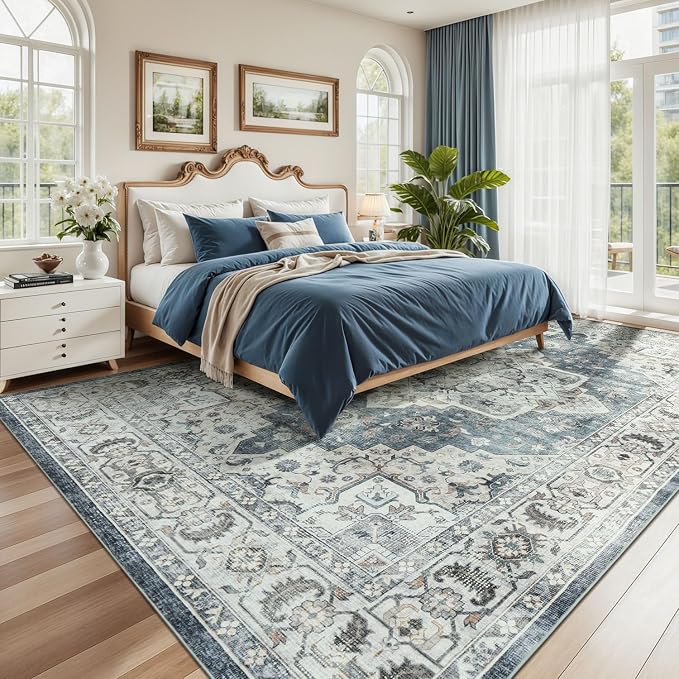 Lessymo Large Area Rugs 9x12 for Living Room, Soft Washable Rug for Bedroom - Image 6