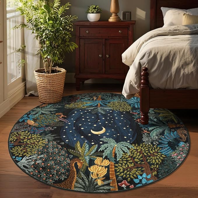 GarveeHome Round Area Rugs 6ft for Bedroom - Image 3