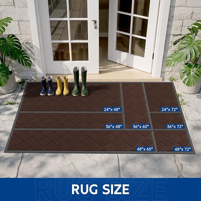 Durable Indoor Outdoor Door Mat, Non-Slip Backing, Stain and Fade Resistant - Image 6