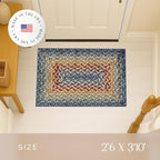 Maples Rugs Marion Bohemian Braided-Style Print Area Rug – Made in USA – - Image 2