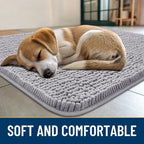 Smiry Dog Door Mat for Muddy Paws 40x32, Absorbent Dirt Trapper, Non-Slip - Image 2