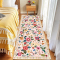 RELEANY Floral 2x6 Area Rugs Washable Print Boho Cute Carpet Non Slip Flower by RELEANY