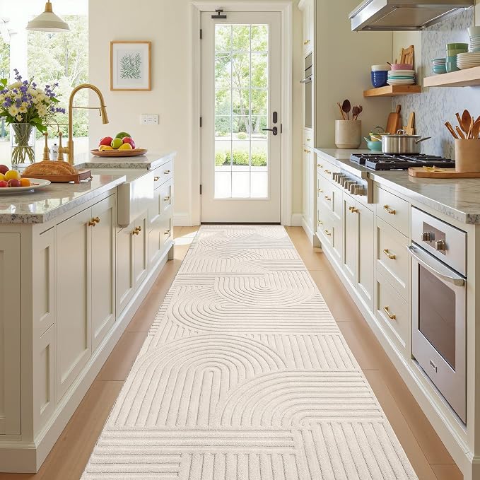Pauwer 3x12 Washable Area Rugs for Living Room Modern Beige Solid Color Soft - Image 9