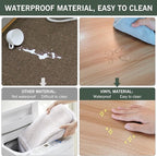 Plastic Floor Mat for Home, Non-Slip Area Rug for Dining Room, Vinyl Floor - Image 4