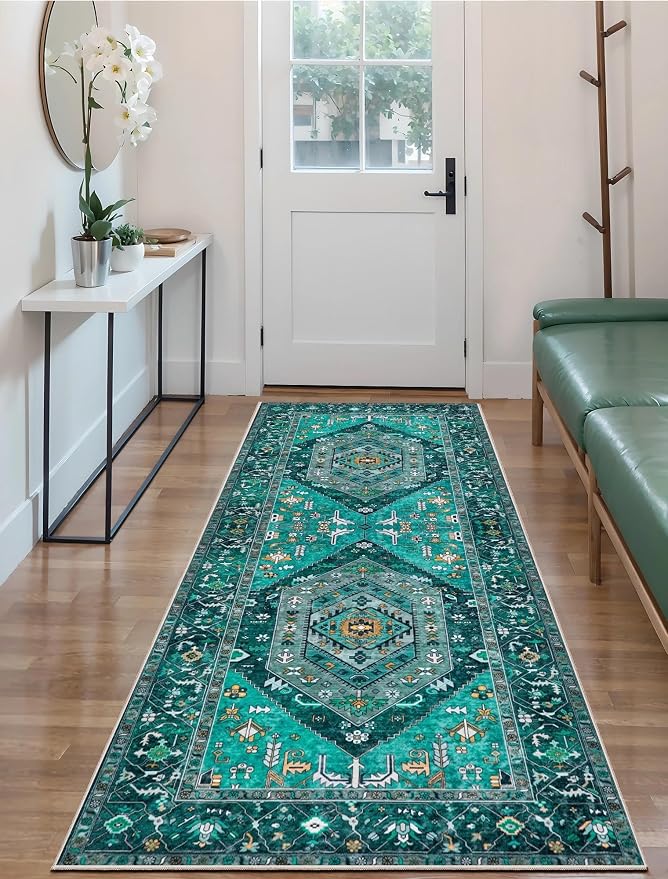 SERISSA Boho Kitchen Runner Rug, 3x7 Washable Non-Slip Runner Rug - Image 5