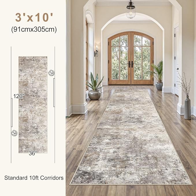 UERMEI 3x10 Washable Runner Rug - Image 3