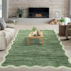 GarveeHome Scalloped Area Rug 4x6 - Image 3