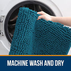 OLANLY Large Bathroom Rugs 59x35, Extra Soft Absorbent Chenille Bath Rugs - Image 5
