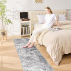 UERMEI 2x8 Washable Runner Rug for Hallway, Non Slip Low Pile Kitchen Carpet - Image 8