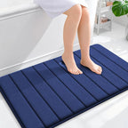 OLANLY Memory Foam Bath Mat 40x24, Super Soft Absorbent Bathroom Rugs, Quick Dry by OLANLY
