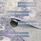 RELEANY Washable Area Rugs 5'x7' Non-Slip Modern Abstract Soft - Image 2