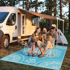 Pauwer Waterproof Outdoor Rug 6x9, Reversible Plastic Straw Patio Camping Rug - Image 7