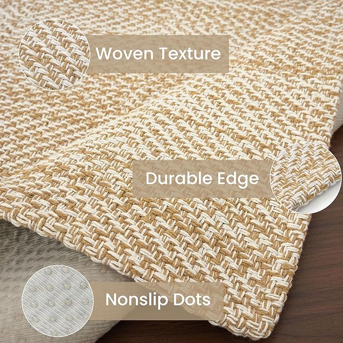 IOHOUZE Washable Runner Rug 3x8 Non Slip Rubber Backed Wide Hallway Runner - Image 6