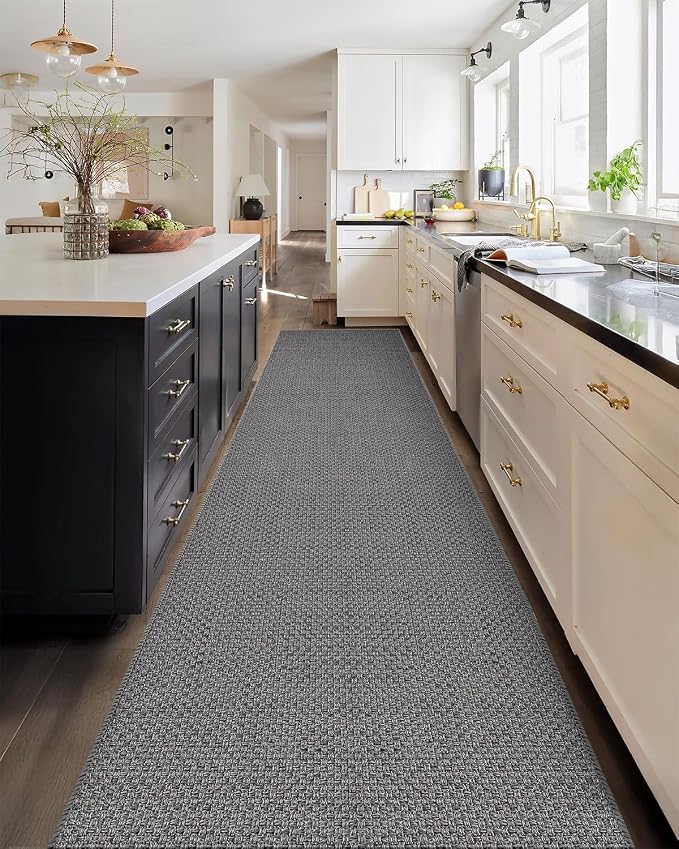 Color&Geometry Door Mat 2'4"x10' Runner Rug - Image 7