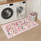 DUKINO 2x4 Rug for Entryway, Washable Kitchen Floral Runner Rug - Image 6