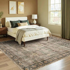 Rugxara Brown 5x7 Area Rugs for Living Room Bedroom, Large Washable Rug - Image 8