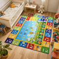 ABC Rug for Playroom Classroom Bedroom, 5x7 Kids Educational Area Rug for by Mejorug