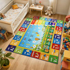 ABC Rug for Playroom Classroom Bedroom, 5x7 Kids Educational Area Rug for by Mejorug