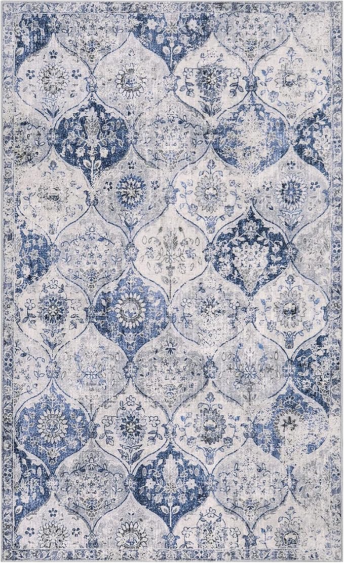 Lahome Moroccan Trellis Washable Small Area Rug, 3x5 Area Rug by Lahome