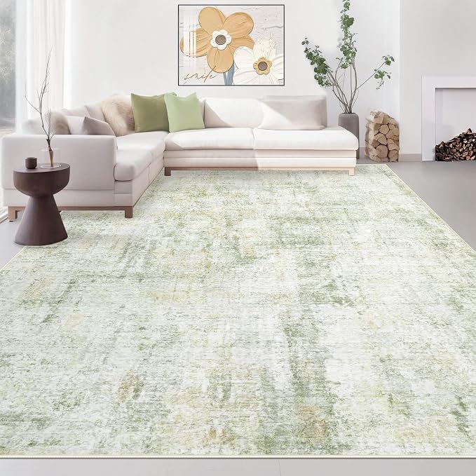 Area Rugs 9x12 Living Room: Washable Rug Modern Abstract Large Rugs Soft Non by MXSANYOORUG