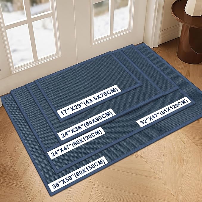 LEKEEPGO Door Mat 24"x36", Non Slip Door Mat Indoor Entrance, Rubber Backing - Image 2